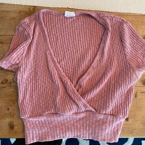 Cotton On Cropped Wrap Short Sleeve